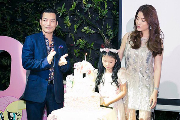 Trương Ngọc Ánh và chồng cũ tổ chức sinh nhật cho con gái